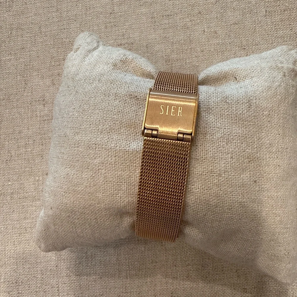 JORD Sier Rose Gold Mesh Watch with Extra Leather Strap